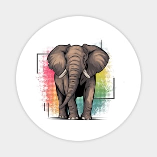 Elephant modern DOT Design Magnet